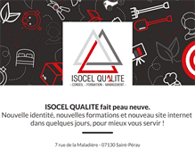 Tablet Screenshot of isocel-qualite.com